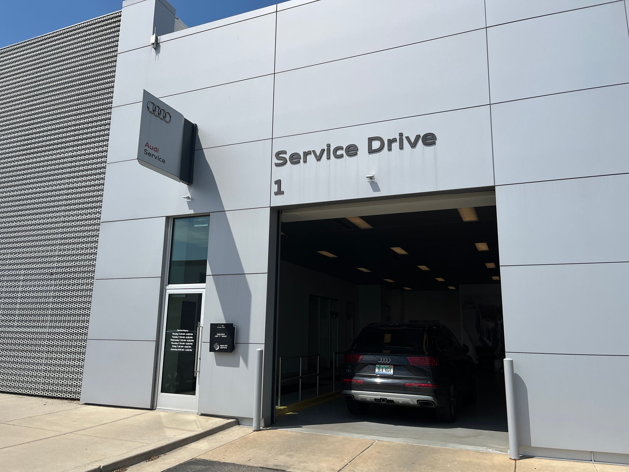 Audi service center.